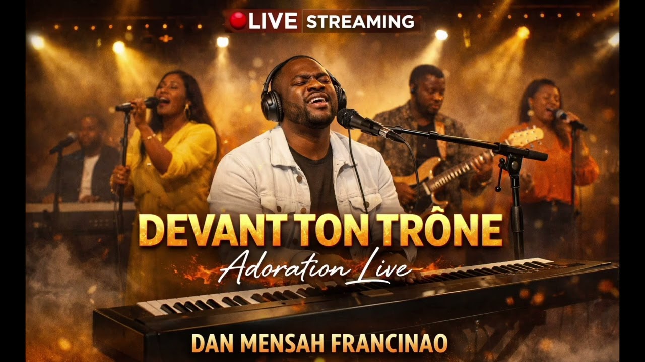 Devant le trône #AdorationLive#GospelAfro#AmapianoWorship#DanMensah#LiveStreamGospel