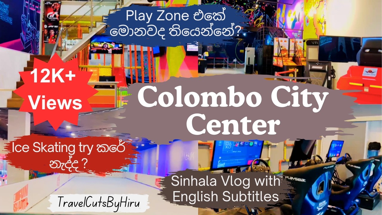 Colombo City Center | Fun Island Ice Skating | Play Zone | Scope Cinema | Vlog 17 | TravelCutsByHiru