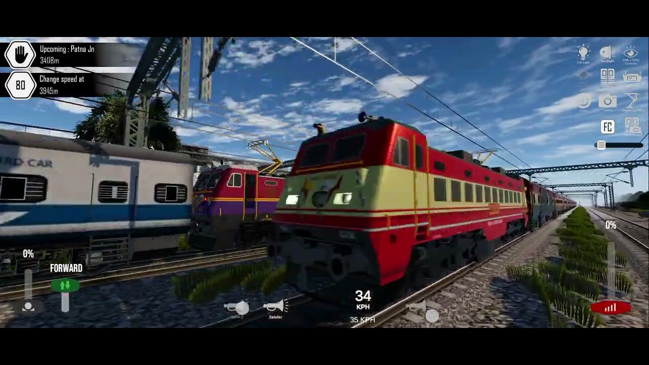 Railway simulator India epic journey video⚡⚡⚡⚡🔥🔥#king of rails#like