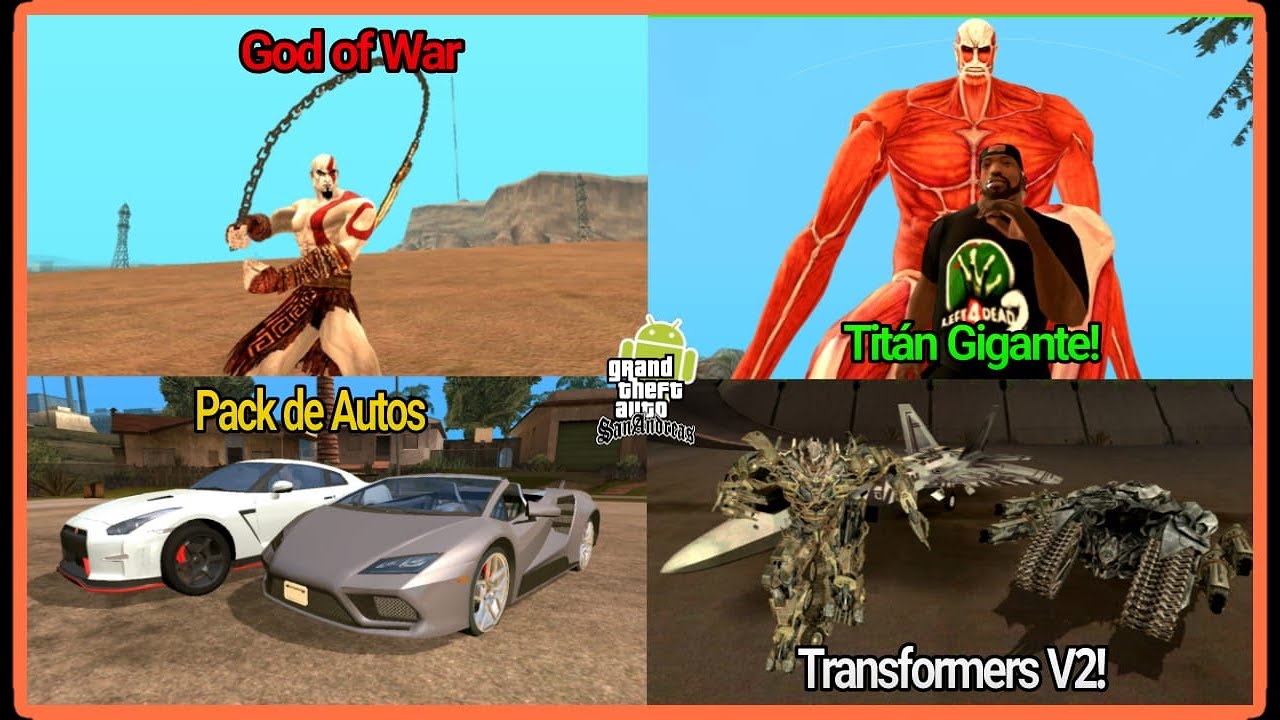 Top 5 Mejores Mods 2024 para GTA SAN ANDREAS ANDROID! | Part8