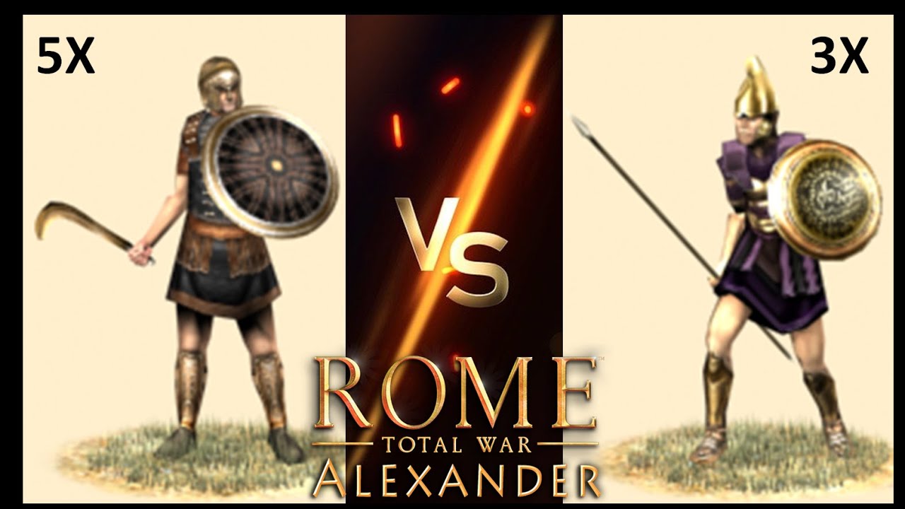 Can 5 Sicklemen Scythe through 3 Phalangists in Rome: Total War - Alexander?