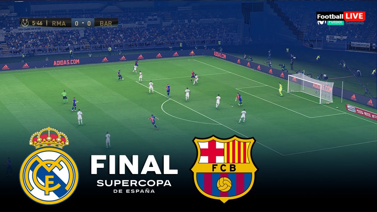 مباراة ريال مدريد وبرشلونة 2025 نهائي كأس السوبر الإسباني | ماتش كامل جميع الأهداف | PES