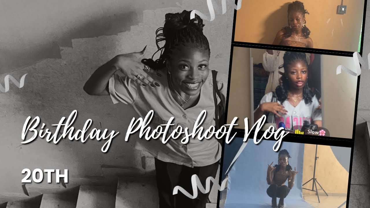 20th Birthday Photoshoot Vlog🫶🏾🧁