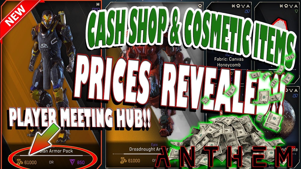 🆕 TRUE! CASH (SHARD) SHOP PRICES Revealed | Anthem | ALL  MICRO-TRANSACTIONS! | How EXPENSIVE?!