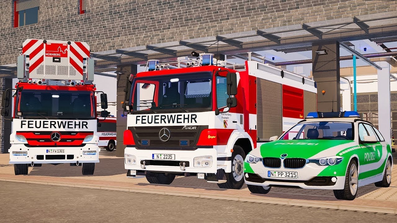 Emergency Call 112-TCzew blue german fire fighting simulator video 4k game play