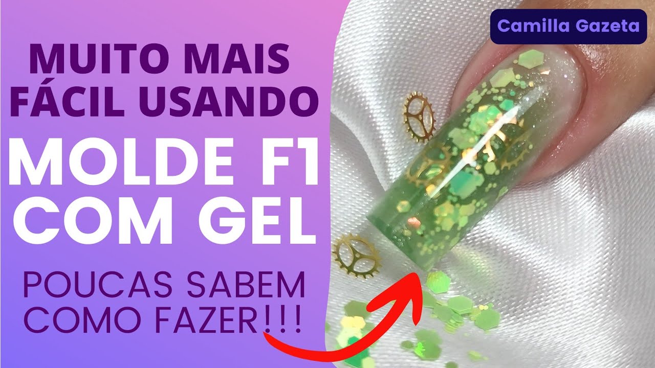 ARTE ENCAPSULADA FÁCIL USANDO MOLDE F1 COM GEL!