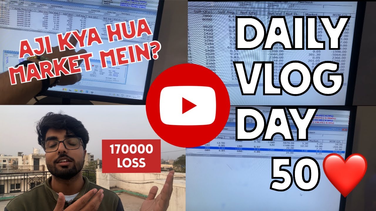 My Biggest Loss Ever... 📉 | ₹1,70,000 WIPED OUT | Daily Vlog Day 50