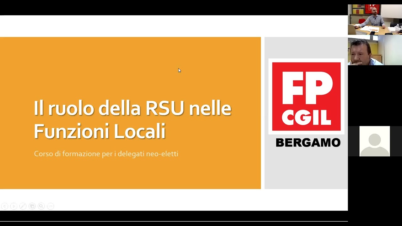 Il ruolo della RSU nelle Funzioni Locali