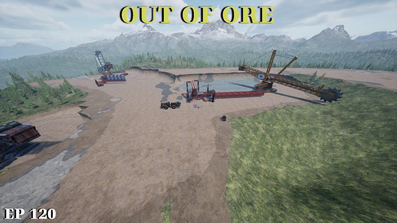 out of ore forest hill project cutting benches with the baggers baggers  (Portrait)