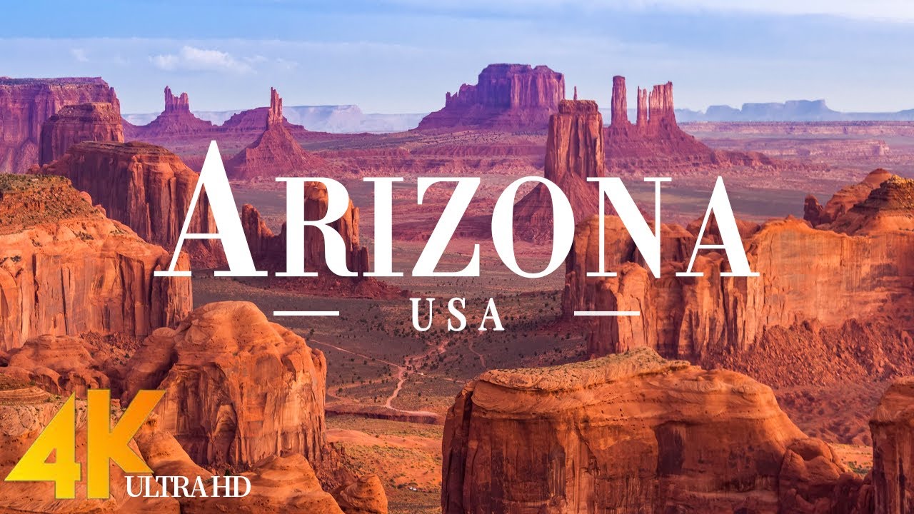 FLYING OVER ARIZONA ( 4K UHD ) • Stunning Footage, Scenic Relaxation Film with Calming Music