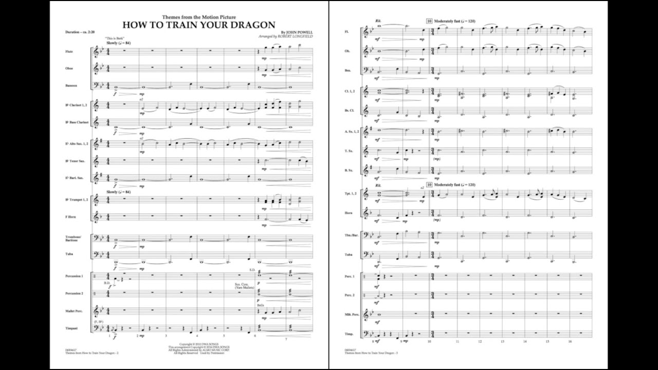 Themes from How To Train Your Dragon by John Powell/arr. Longfield