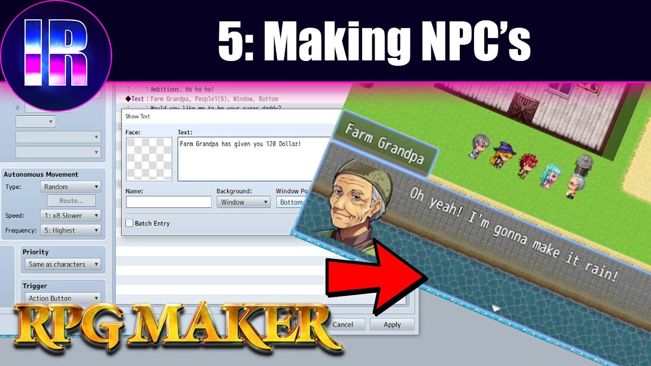 Создание NPC в RPG Maker | Часть 5