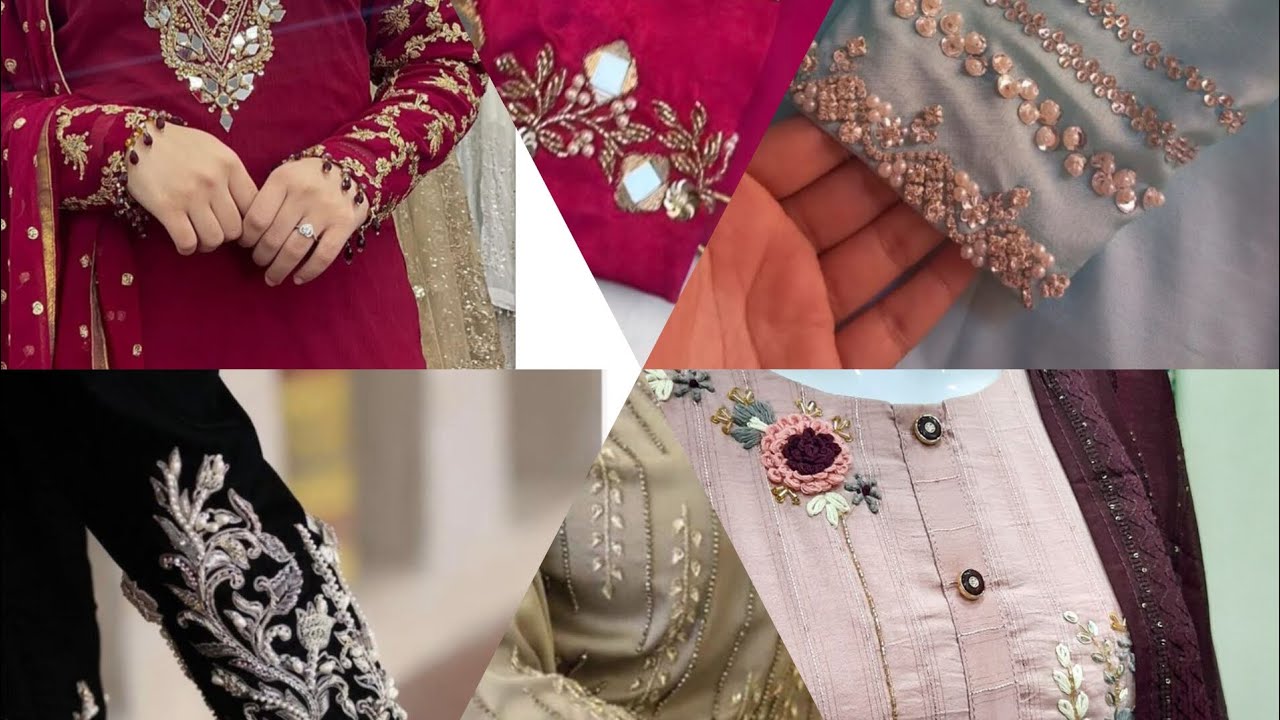 Trending hand embroidery designings #foryou #viralvideo #fashion #trending 🔥🔥