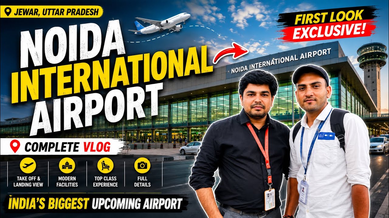 Noida International Airport First Look ✈️ | India&rsquo;s Biggest Upcoming Airport | Jewar Airport Vlog