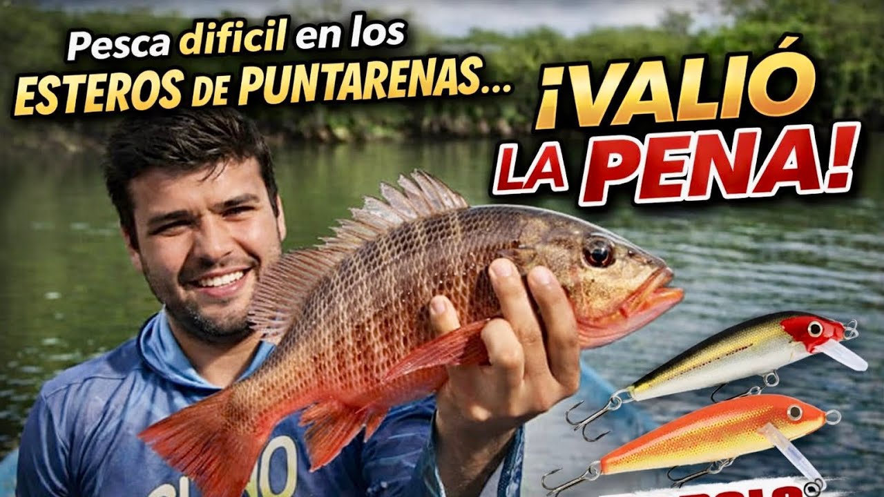 Mañana dura, tarde bendecida | Pesca de Pargo y Robalo en los esteros de Puntarenas