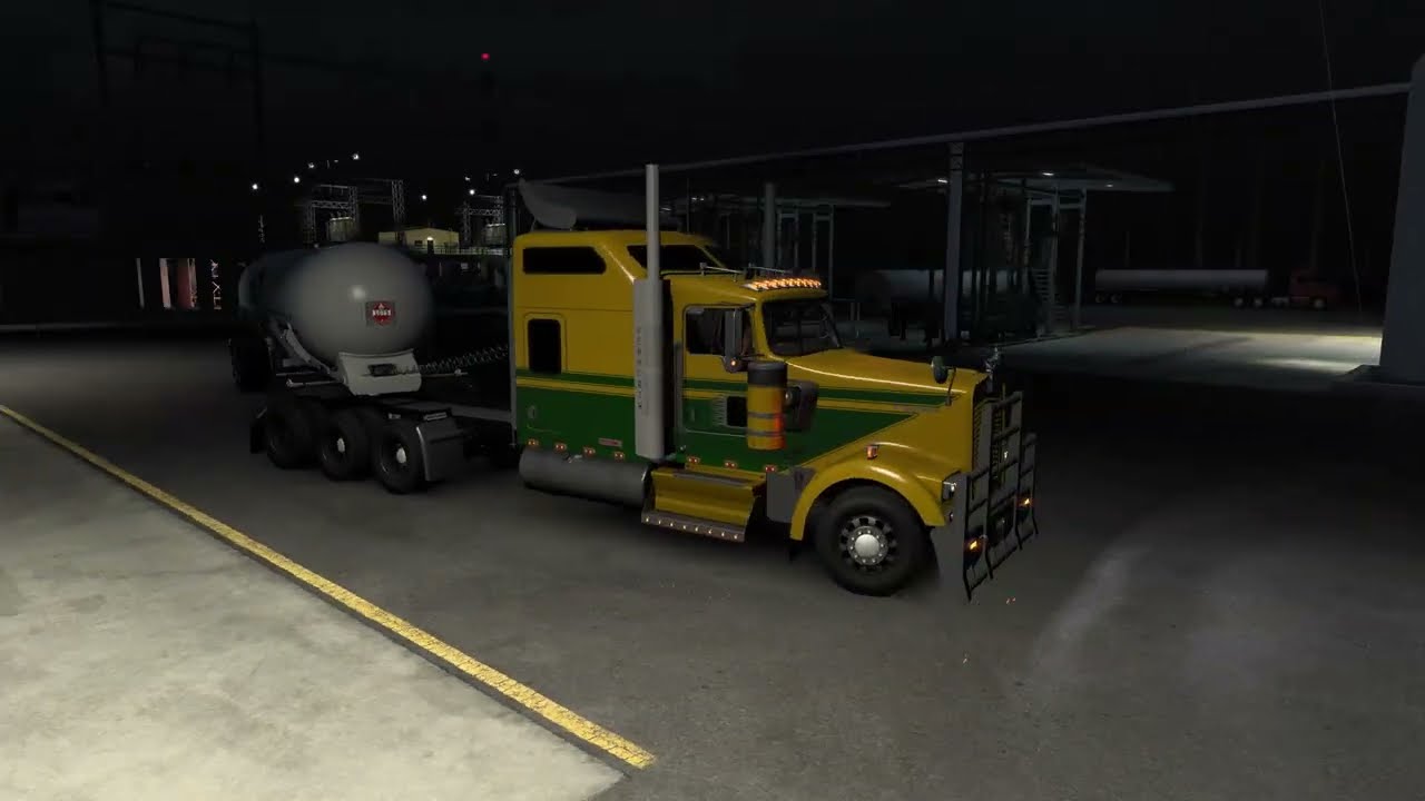American Truck Simulator 2026 NEW YELLOW KENWORTH W900 G923