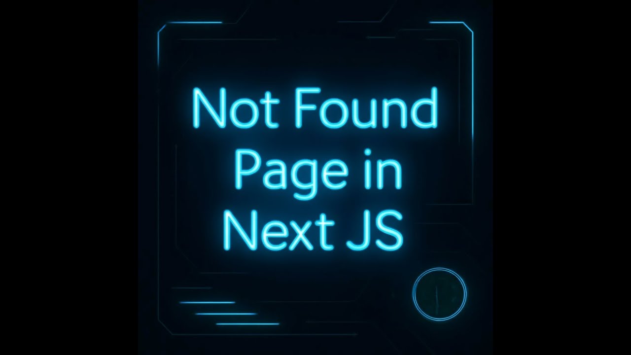 Not Found Page in Next JS #nextjstutorial #nextjs