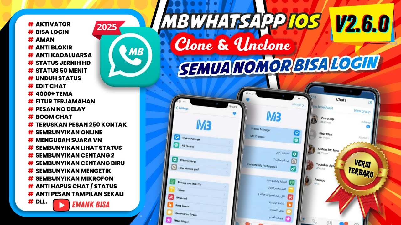 mbwhatsapp 2.6.0 update versi terbaru bulan ini 2026 | wa mb || mb wa || whatsapp mod 2026 || wa mod