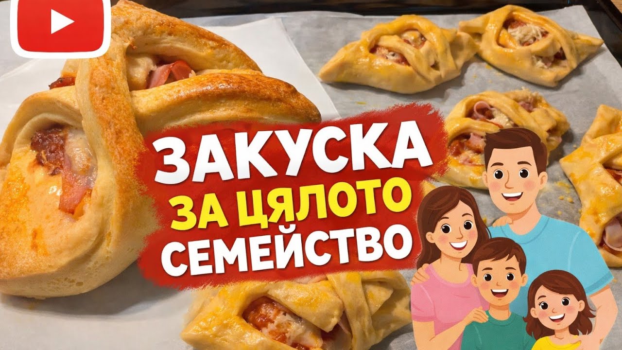 Закуска за цялото семейство. Много вкусна и лесна. Любима закуска. Саламка с лютеница 