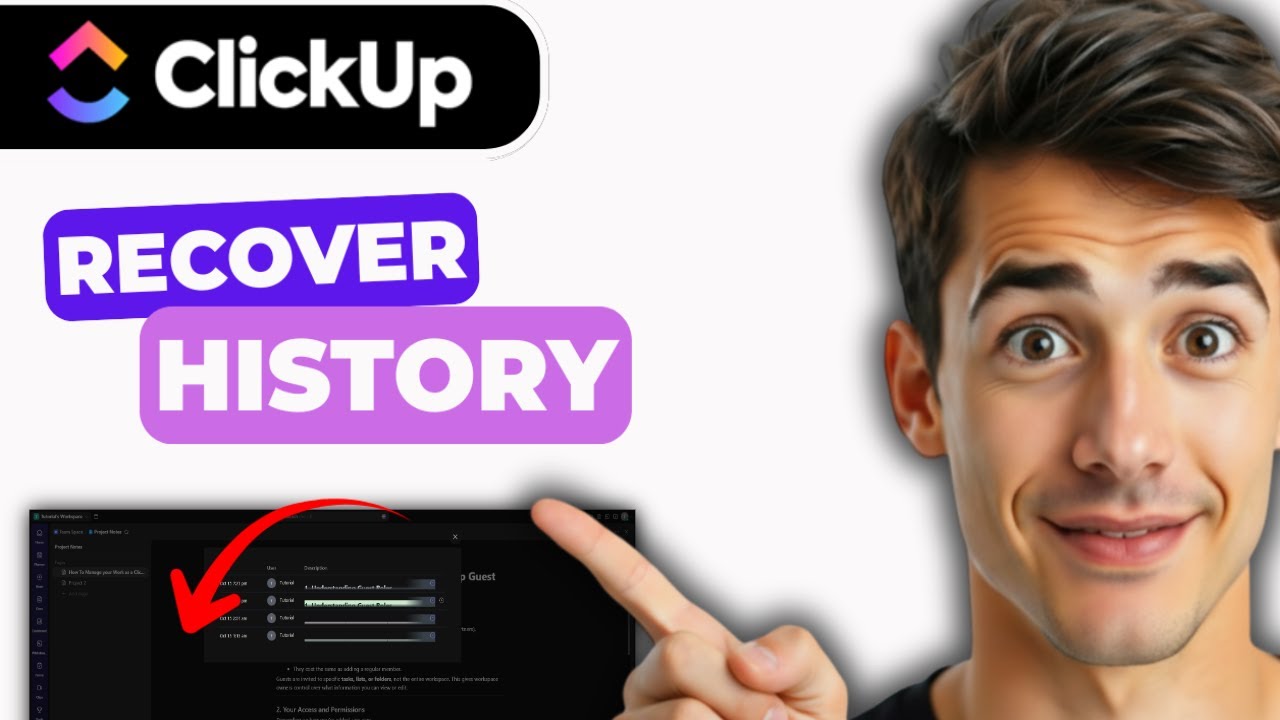 Как восстановить историю документов и задач ClickUp (самый простой способ) (руководство 2026 года)