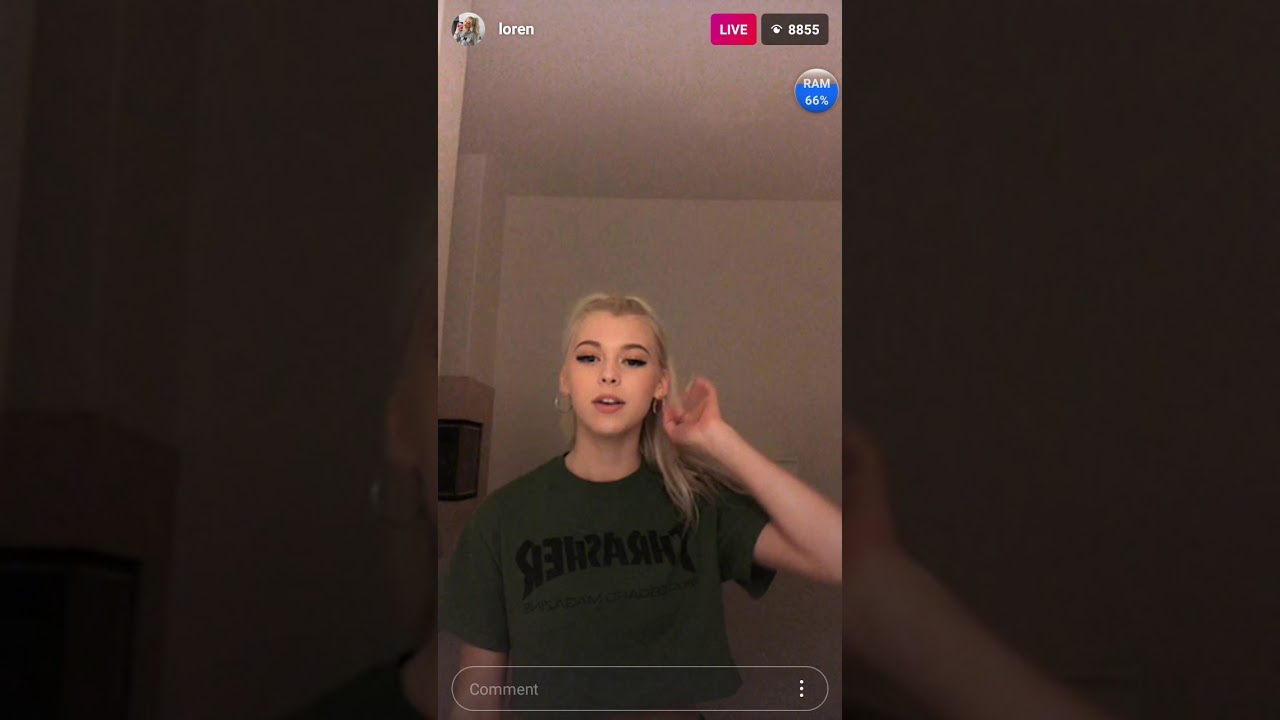 LOREN gray started to cry on her live video on IG watch it to see what happens