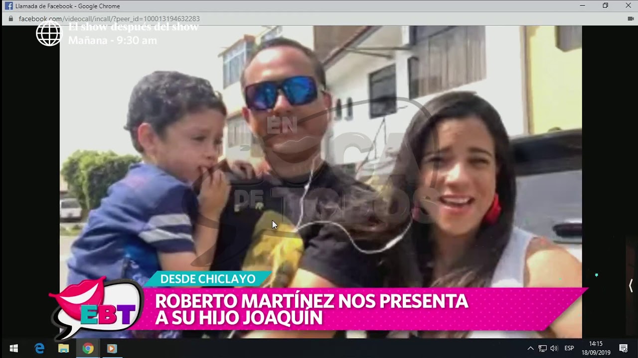 Roberto Martínez presentó a su hijo Joaquín junto a Vanessa Terkes