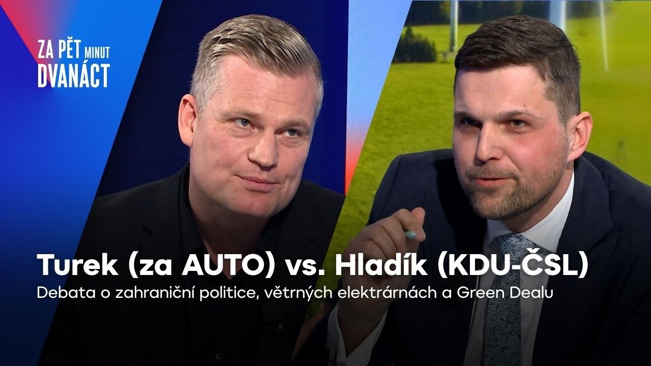 Turek vs. Hladík: Macinkův projev v OSN, boj o větrné elektrárny, Green Deal | Za pět minut dvanáct