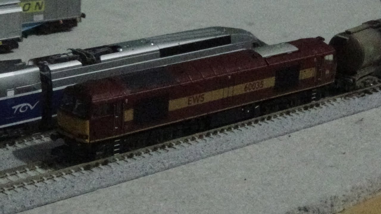 Graham Farish 371-350A | Class 60 Diesel Locomotive | 60035 EWS | N Scale/N Gauge | Review | HD