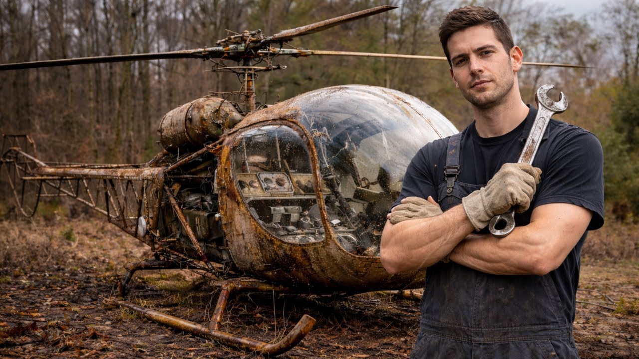 We Bought a 1960s Military Helicopter for $10,000… It Had Been Abandoned for Decades