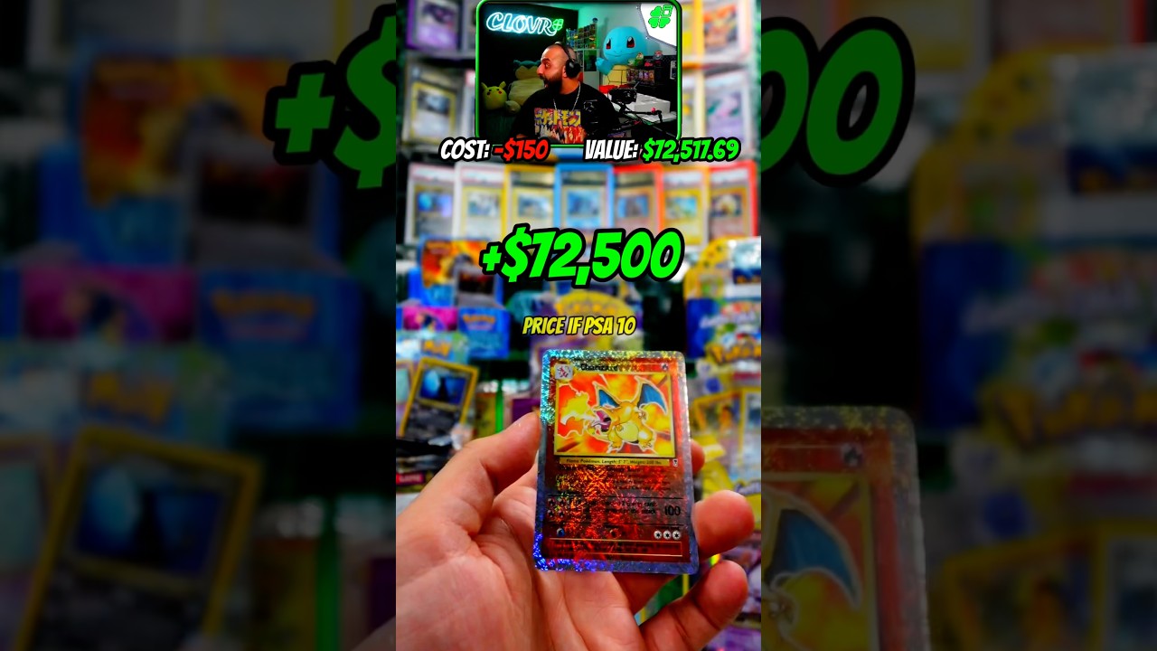 Брат превратил 150 долларов в 72 000 долларов 😭🤯 #короткие #сообществопокемонов #карточкипокемоно...