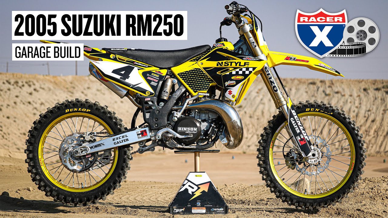 Реконструкция двухтактного кроссового мотоцикла Suzuki RM250 2005 года Джейсона Лоуренса