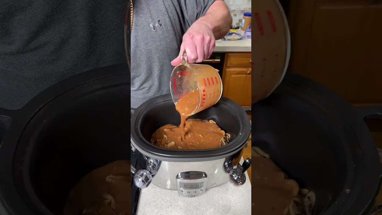 Salisbury steak burgers in the crockpot ￼
