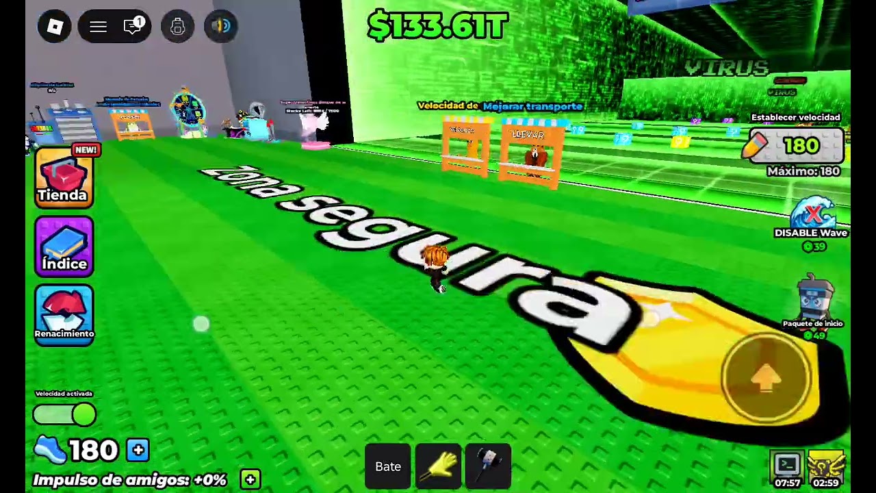 Dia 3 jugando escapa del tsunami por lucky blocks 