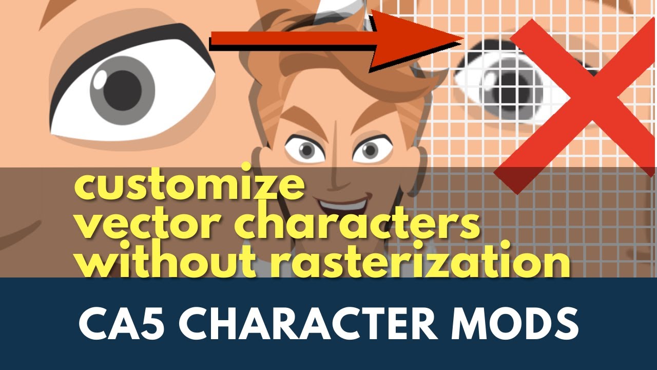 Customize Vector Characters in Cartoon Animator 5.02 without Rasterization/Pixelation #reallusion