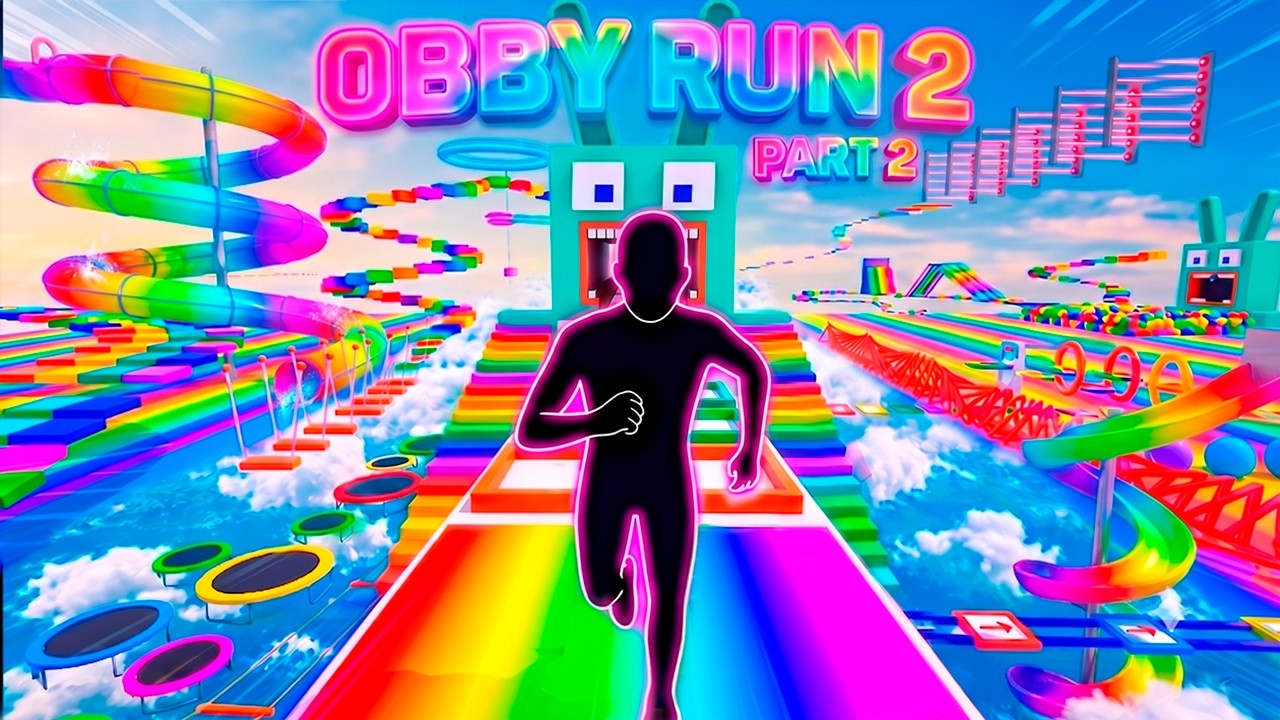 POV: ПРОХОЖДЕНИЕ ROBLOX OBBY 2🌈 Иммерсивная интерактивная разминка 💜 | Игровой фитнес-челлендж