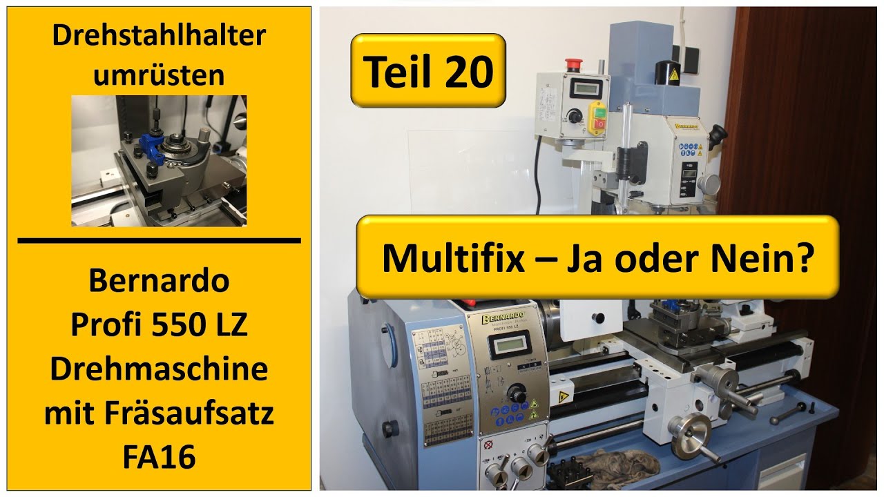 Umrüstung auf Multifix-Schnellwechselstahlhalter