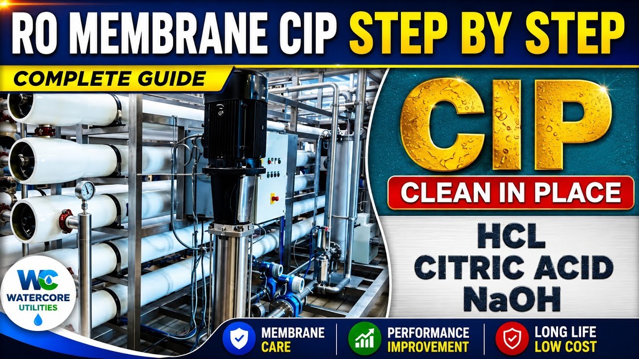 RO Membrane CIP Process Step by Step Explained in Hindi | 100% Effective Cleaning Method 🔥 #roplant 