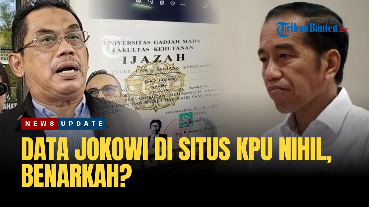 🔴TERBONGKAR Data Jokowi di Situs KPU Diduga Nihil hingga Beber Alasan Gugat Keaslian Ijazah