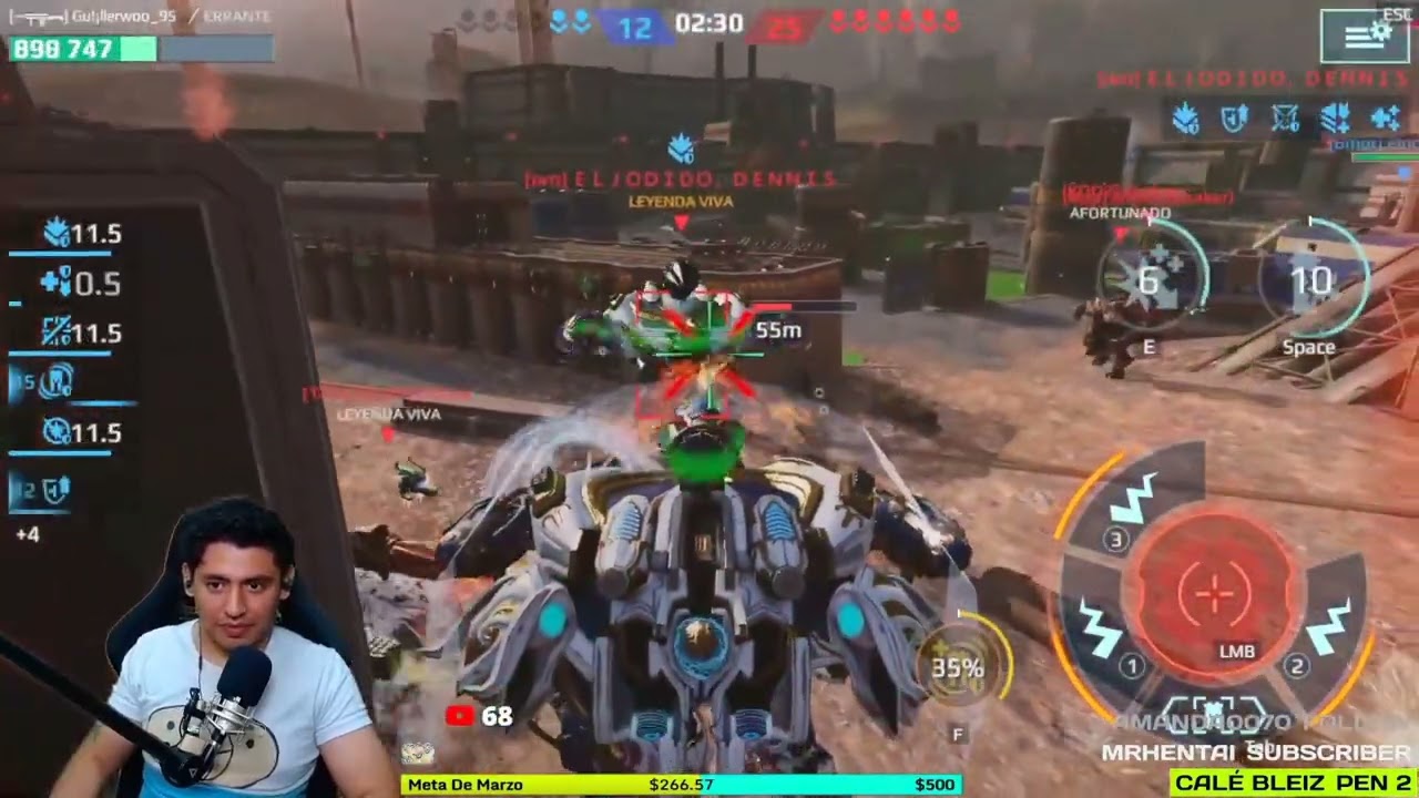 NUEVO RECORD DE DAÑO - IMPRESIONANTE - UPDATE 9.9 *WAR ROBOTS* | Guillerwoo_95