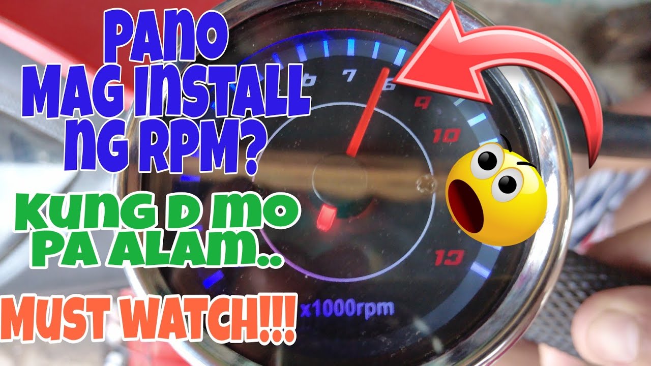 #easysteps #rpm Honda Wave 100 Paano mag Install ng RPM gauge sa inyung  motorsiklo | analog type |