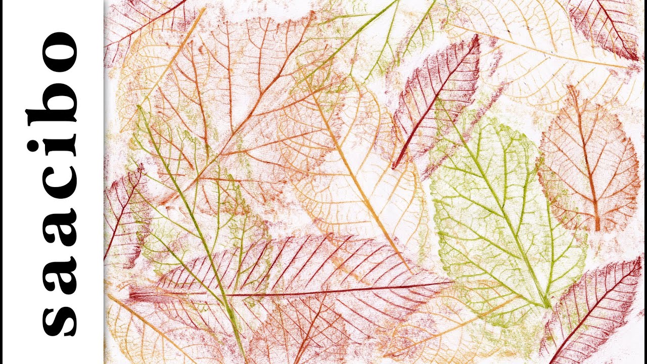 Cool Leaf Prints That Anyone Can Do With Basic Materials - Frottage Technique