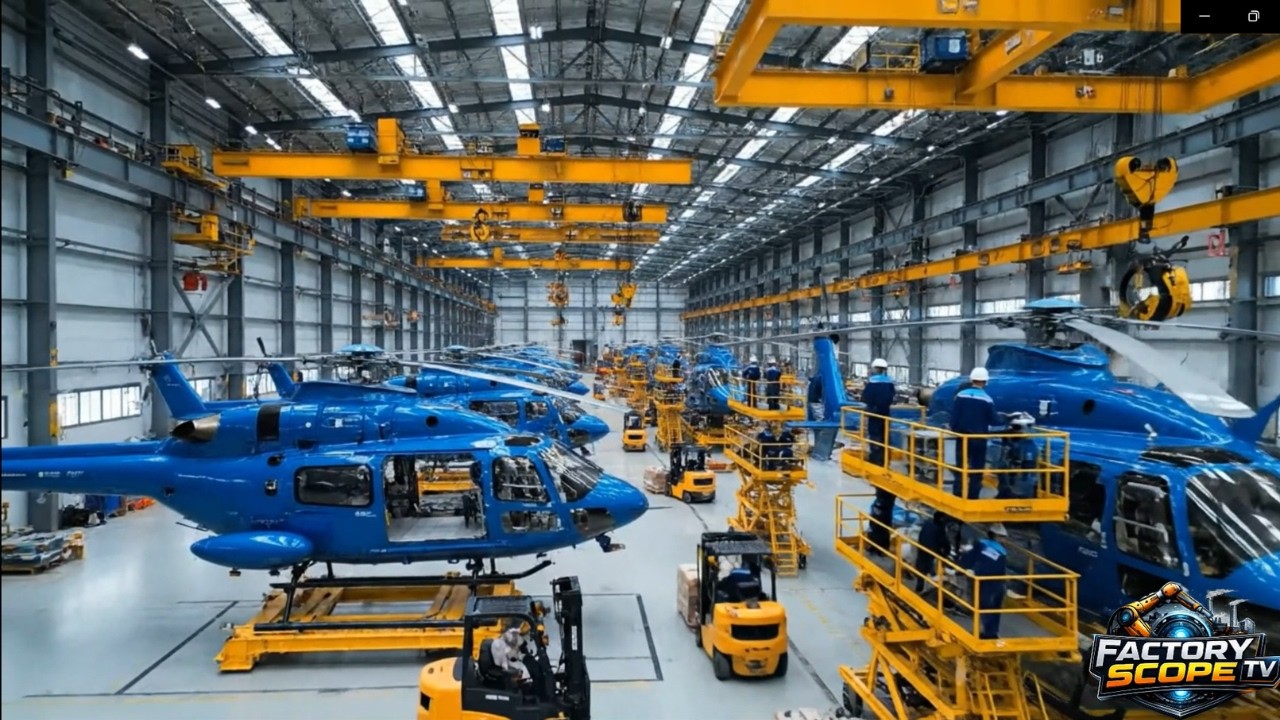 How Modern Helicopters Are Made  From Raw Materials to Sky Missions Full Factory Process