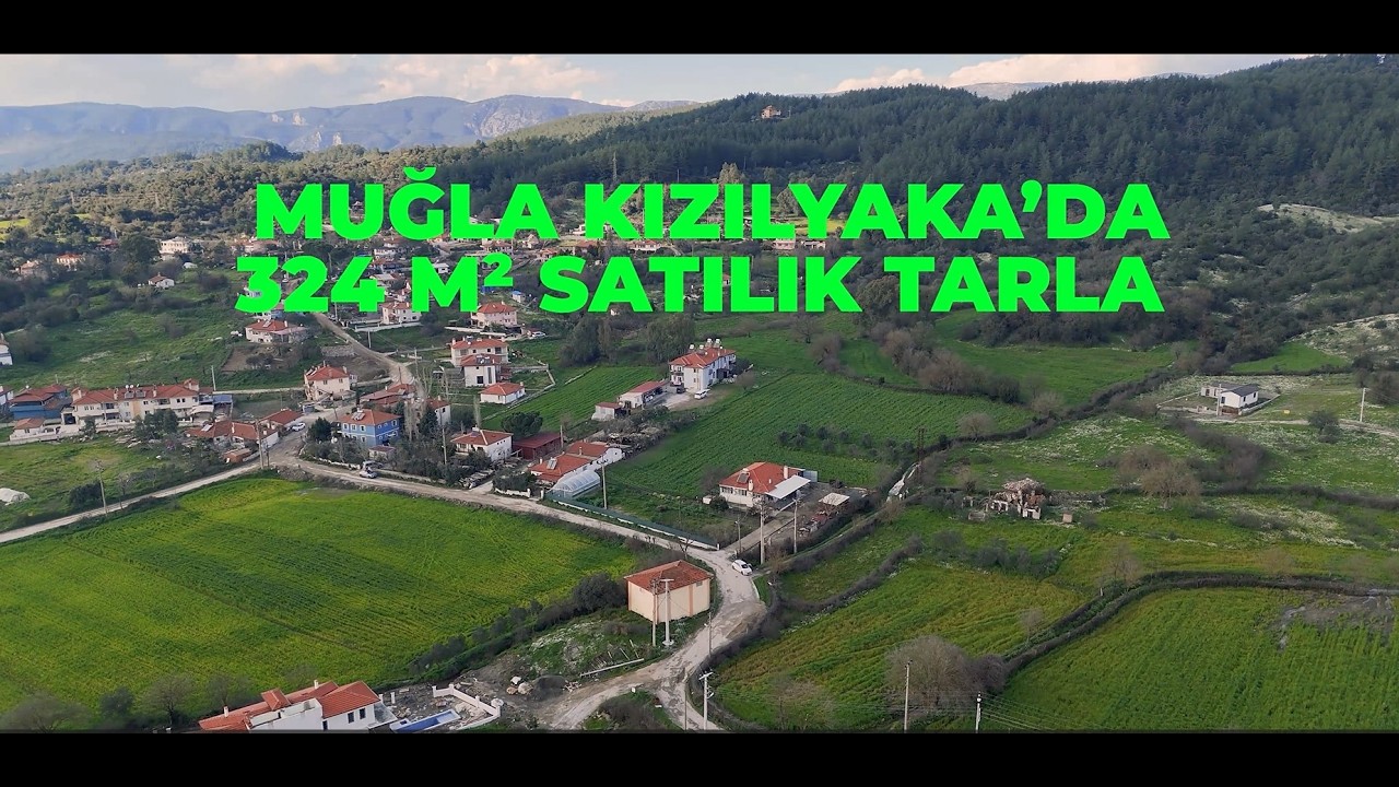 MUĞLA KIZILYAKA'DA KÖY İÇİNDE İMARLI SATILIK TARLA!