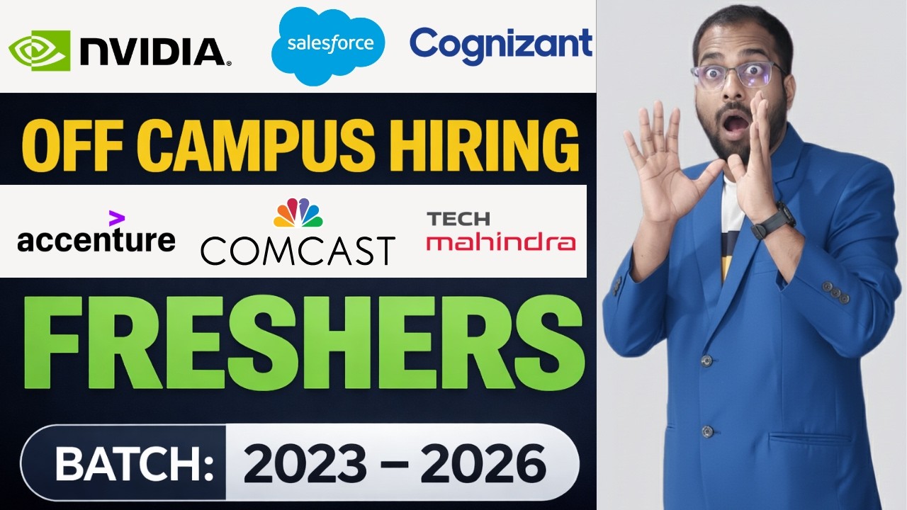 Nvidia New Recruitment Drive Announced For Freshers | Salesforce, Cognizant, Accenture, TechM Jobs