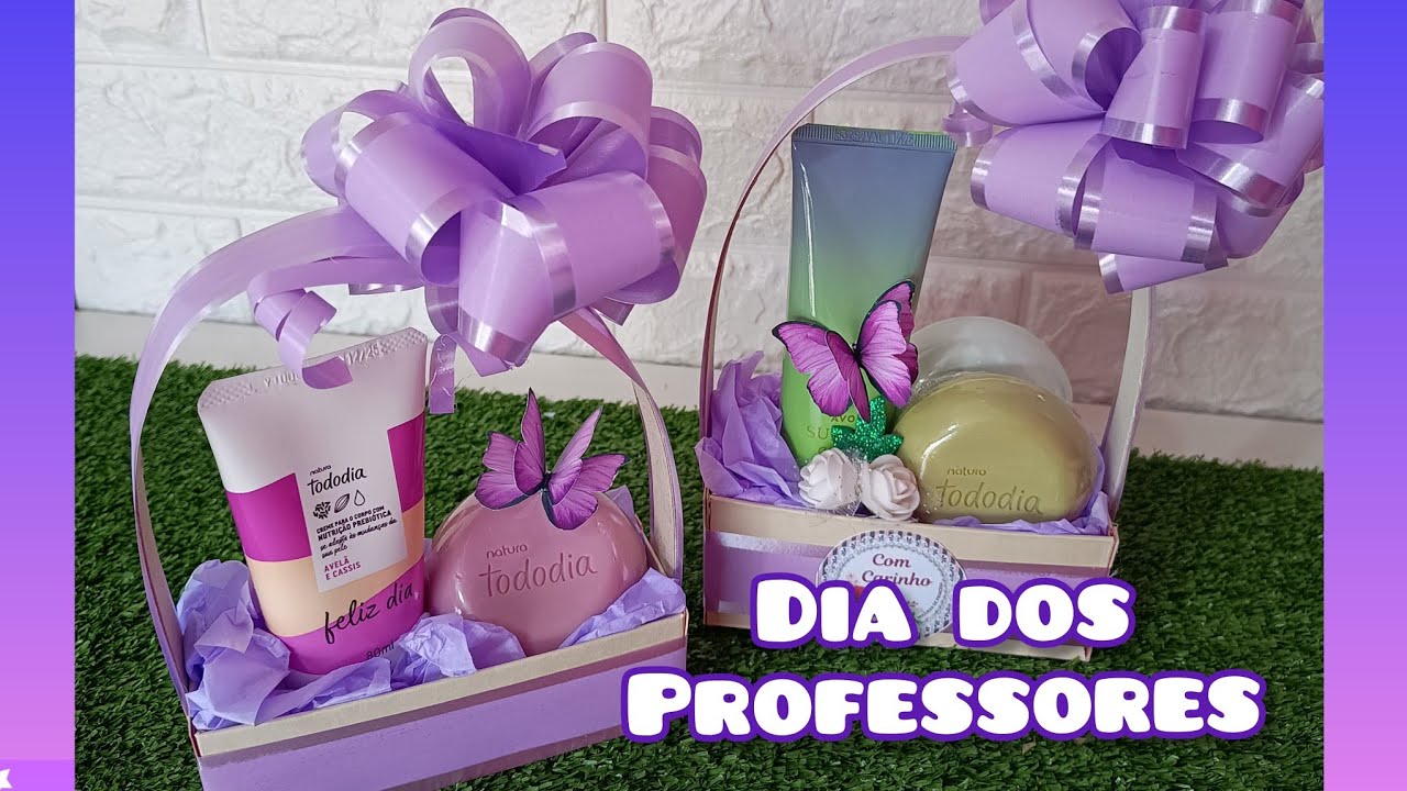 Como fazer cestinha com caixa de Hidratante Natura