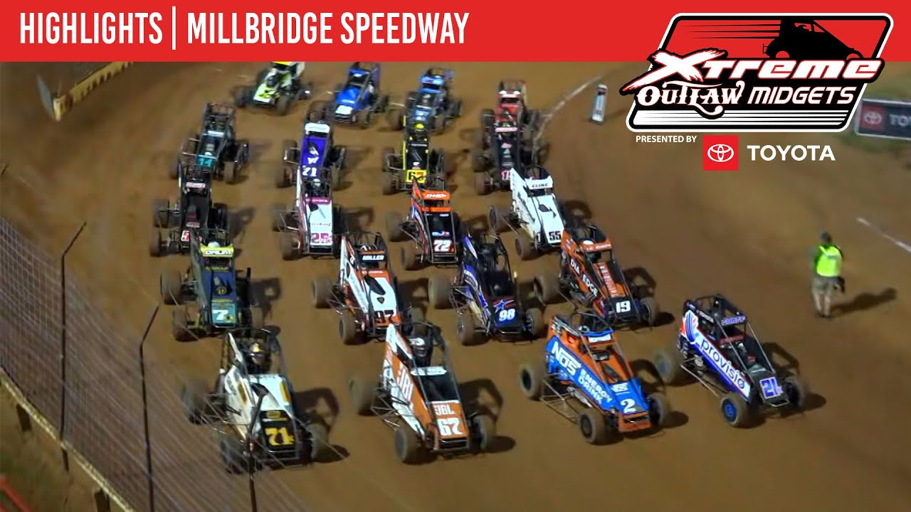 Xtreme Outlaw Midget Series Presented by Toyota | Millbridge Speedway | May 21, 2024 | HIGHLIGHTS