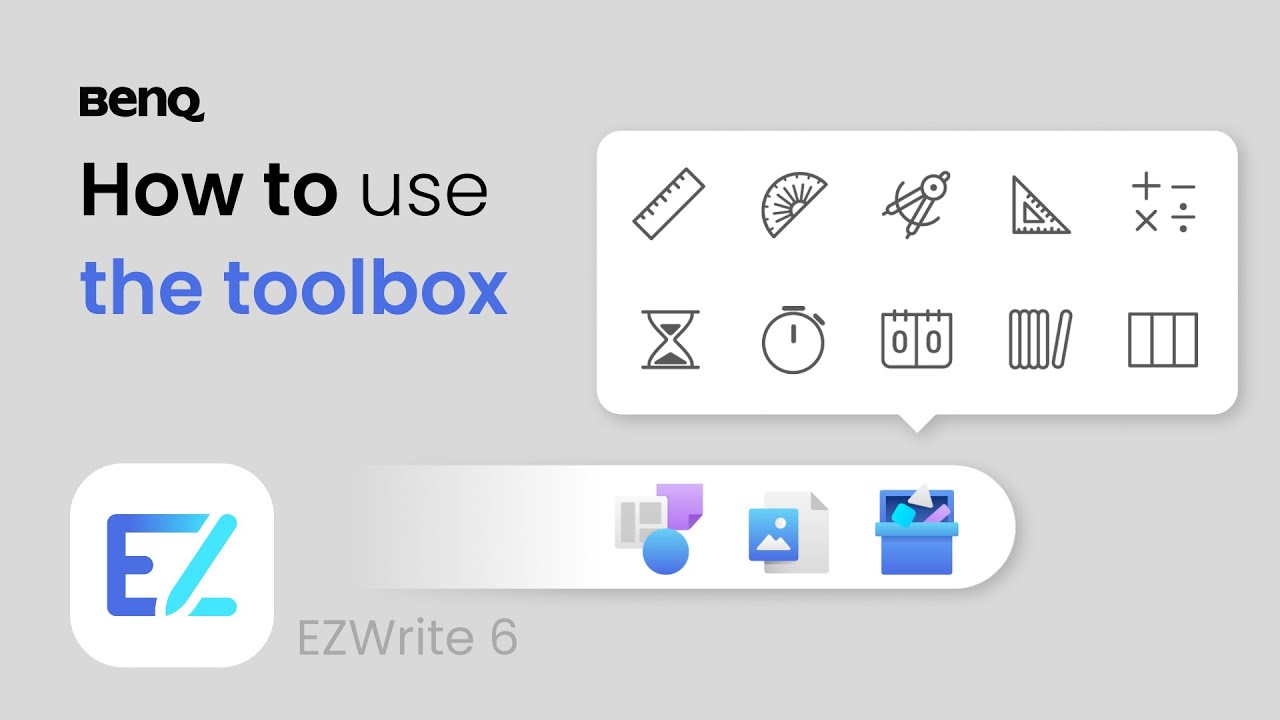 How to use toolbox in BenQ Board EZWrite 6