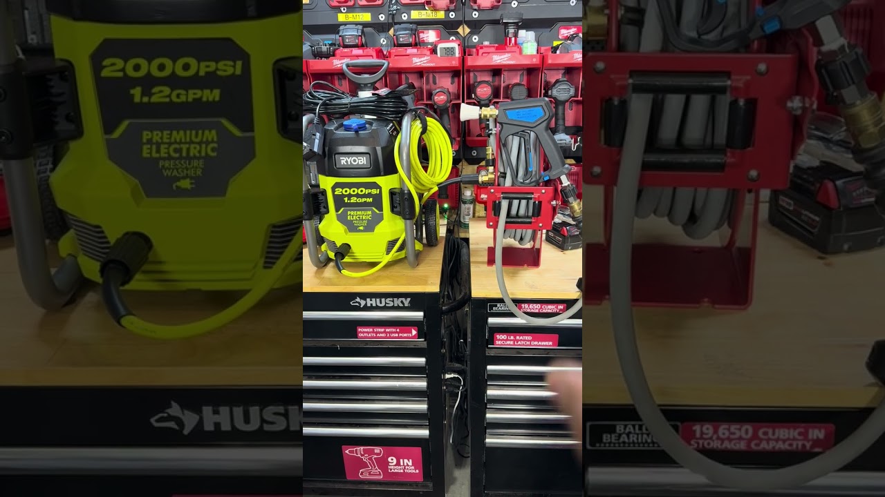 New detailing set up RYOBI 2000 PSI  1.2 GPM & Merlin retractable reel 