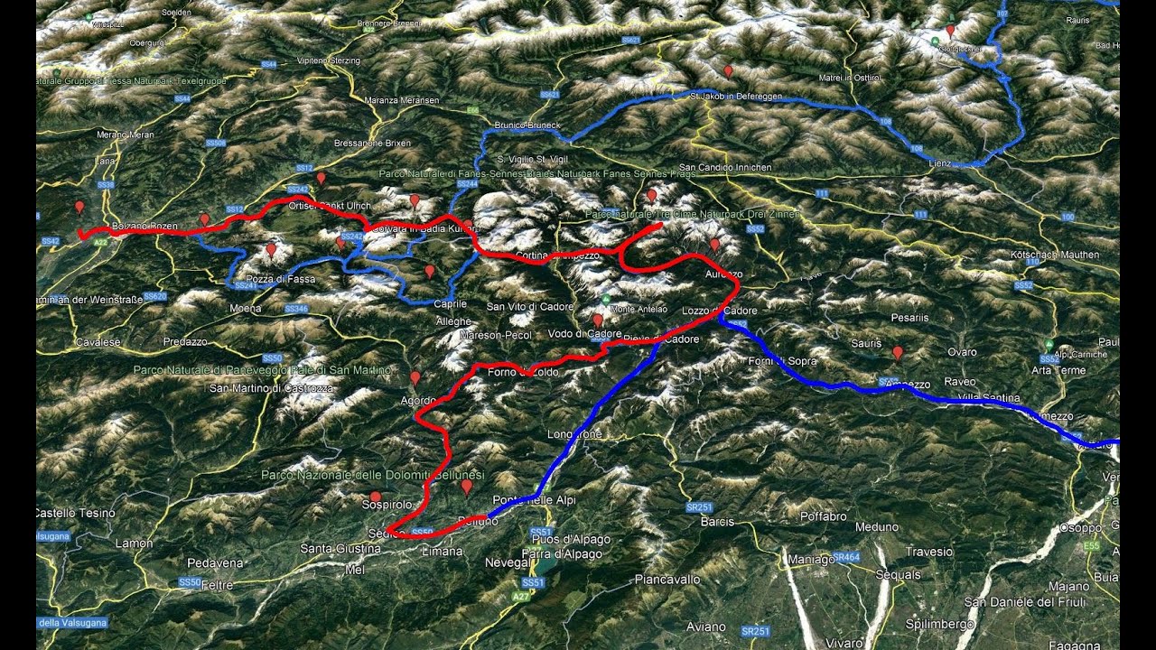 Sella Ronda Italian Alps & Dolomites Motorcycle Tour V-strom 650