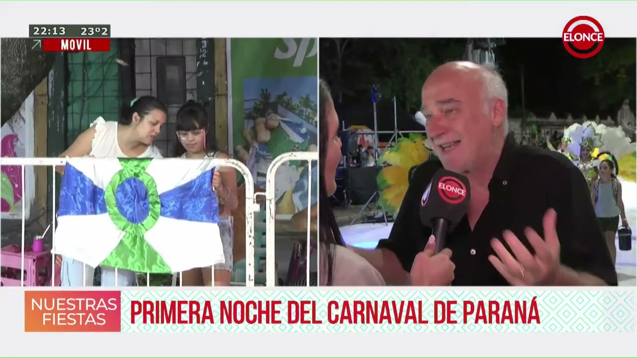 Primera noche del Carnaval de Paraná - Autoridades